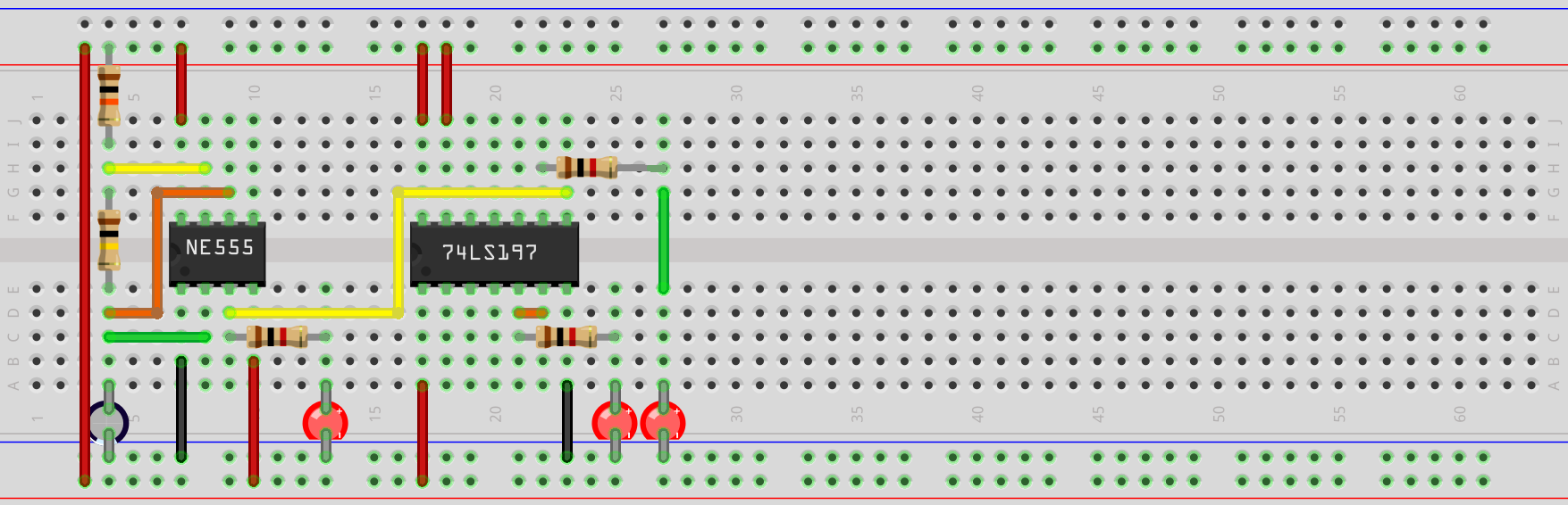 NE555 und Zählerbaustein